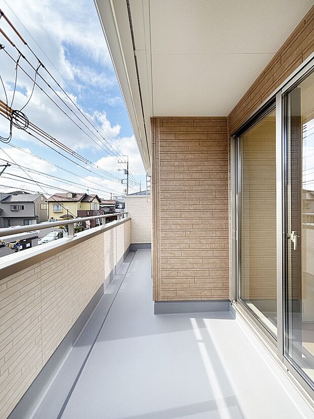 風通しの良いバルコニー