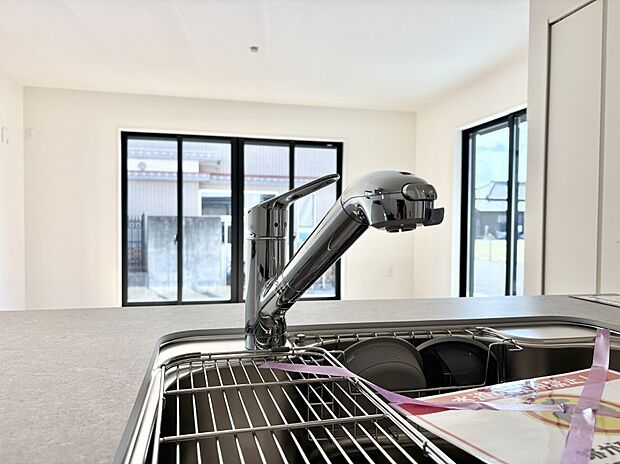 いつでも清潔なおいしいお水を。一つの水栓で水道水と浄水を使い分け。