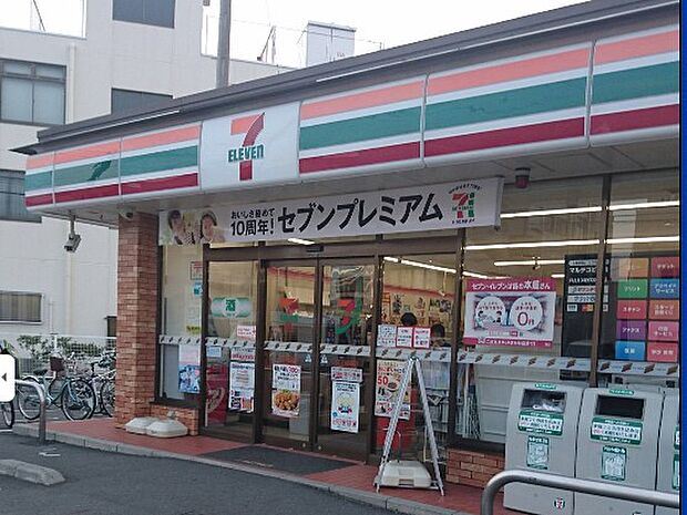コンビニ 400m セブン-イレブン さいたま鹿手袋店