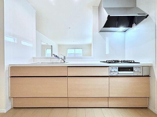 ゆとりあるキッチンではご家族と楽しくお料理ができます。