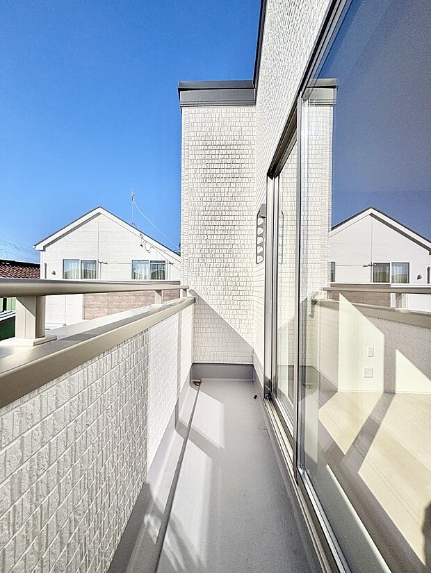 風通しの良いバルコニー