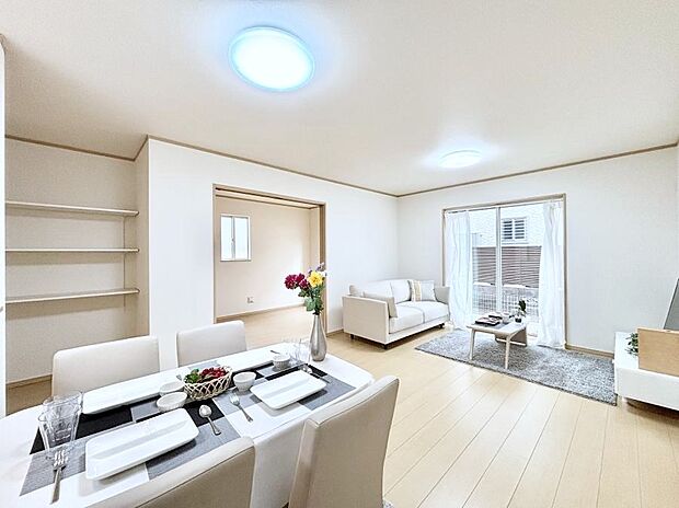 住む方の個性が引き出される、インテリアを考えるのが楽しみなリビングです!