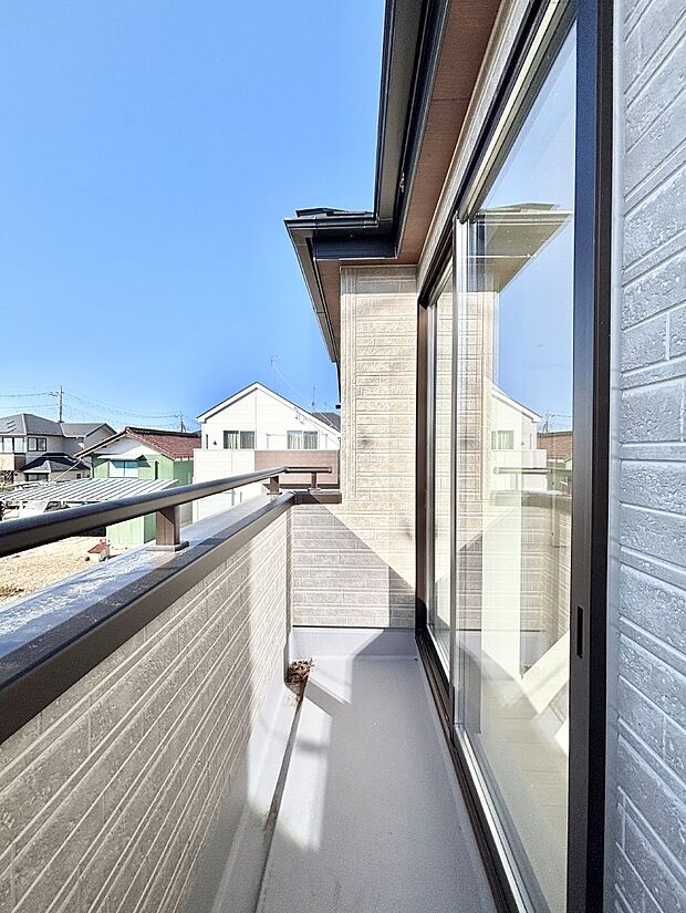 風通しの良いバルコニー