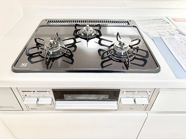 三口ガスコンロでお料理が一気にはかどりそう