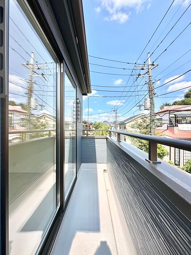 風通しの良いバルコニー