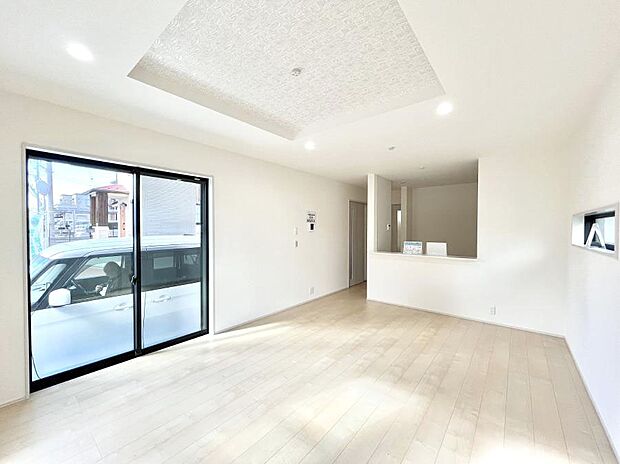 住む方の個性が引き出される、インテリアを考えるのが楽しみなリビングです！ 