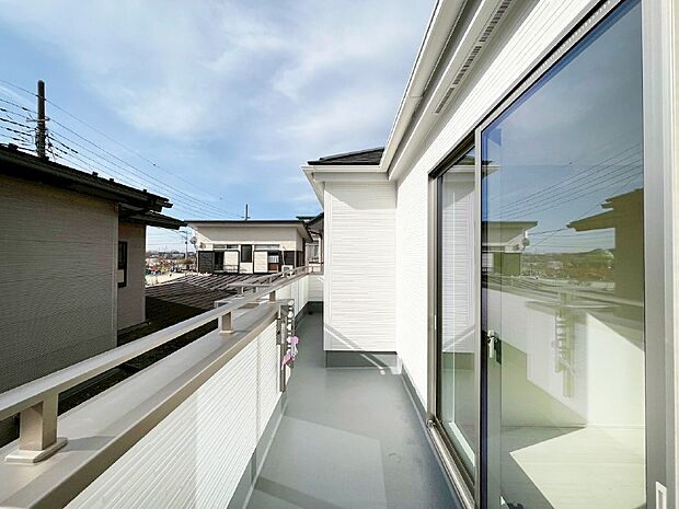 風通しの良いバルコニー