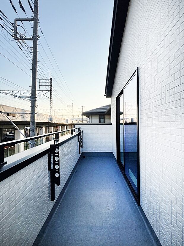 風通しの良いバルコニー