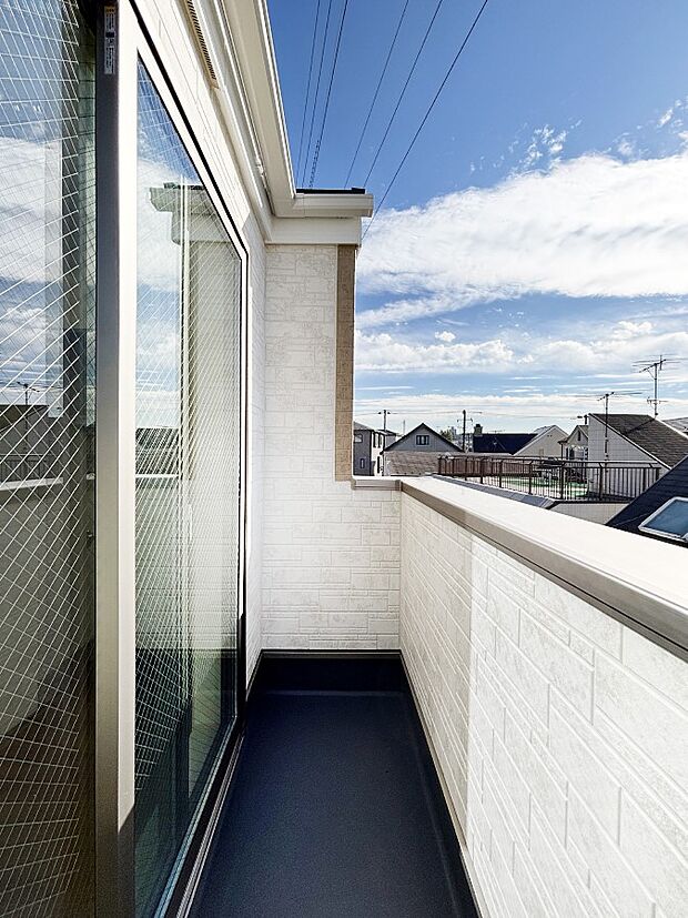 風通しの良いバルコニー