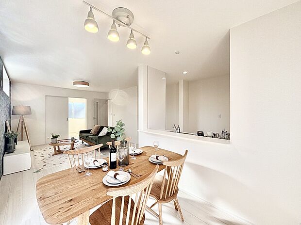 18.5帖の広々ＬＤＫは家族みんなの快適空間！家族のつながりを強くする大事なスペース