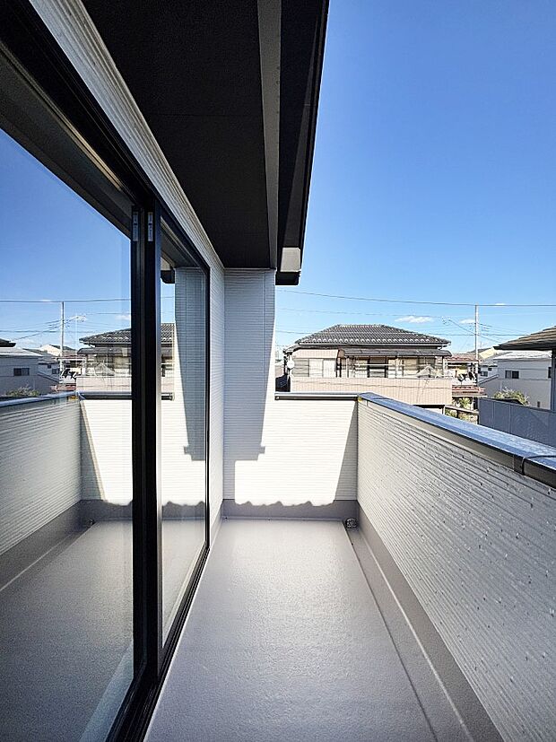 風通しの良いバルコニー