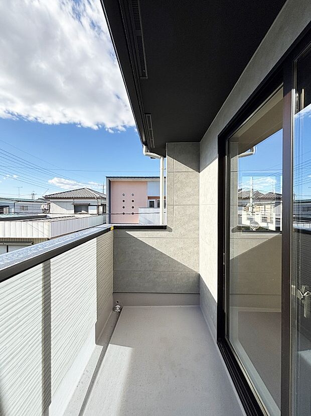 風通しの良いバルコニー