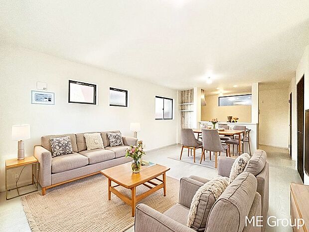 落ち着いた雰囲気のＬＤＫは家族みんなの快適空間※家具はCGです