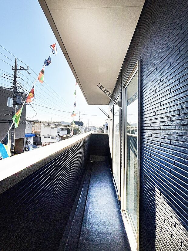 風通しの良いバルコニー