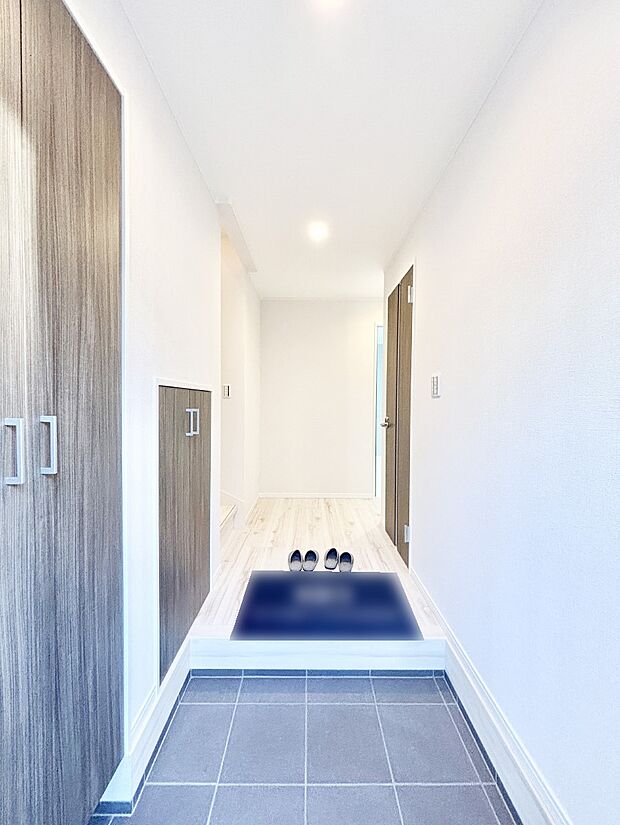 家族の帰宅やお客様をあたたかく迎える玄関