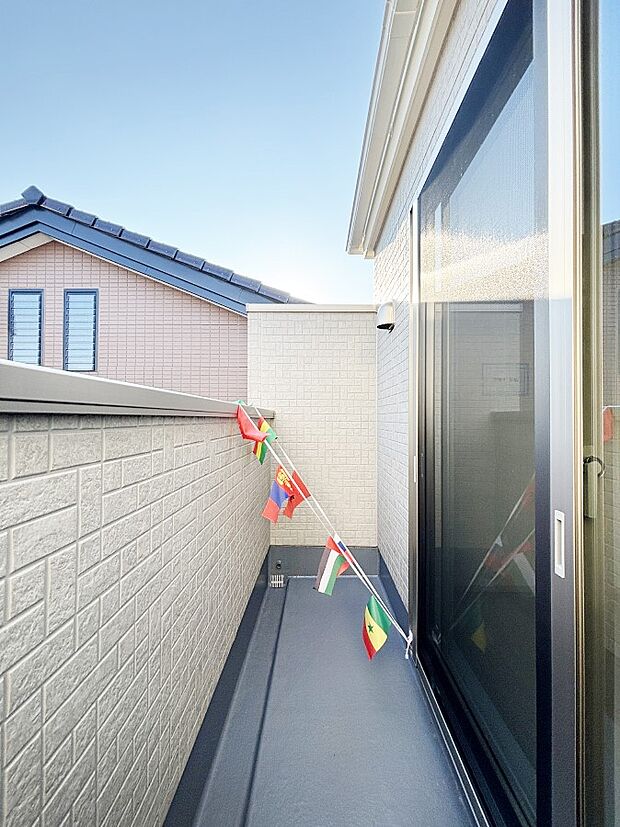 風通しの良いバルコニー