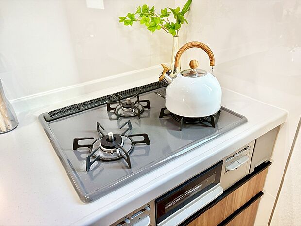 三口ガスコンロでお料理が一気にはかどりそう