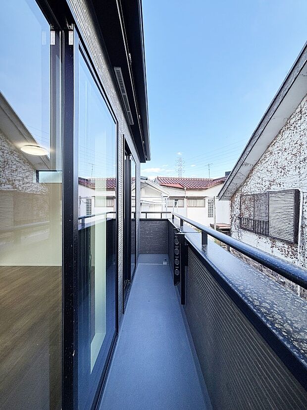 風通しの良いバルコニー