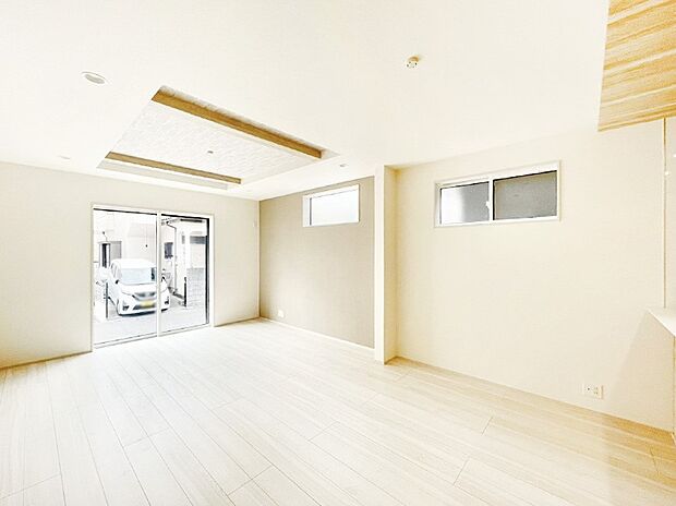 折上天井がリビングに開放感をプラス!家族みんながゆったり寛げる空間に!