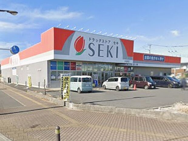 ドラッグストア 800m ドラッグストアセキ大袋店
