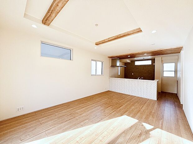 どこにいても家族のつながりを感じられるコミュニケーションリビング。