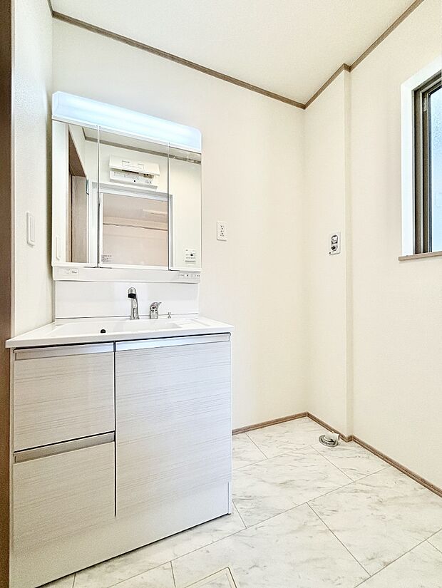 収納力と機能性に優れた洗面化粧 