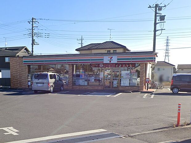 コンビニ 550m セブン-イレブン 宮代川端店