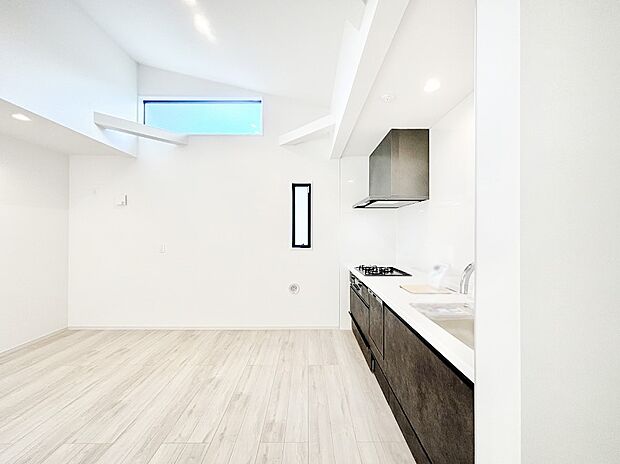 食洗機・浄水器・3ツ口コンロなどデザイン性も機能性も兼ね備えたシステムキッチン!