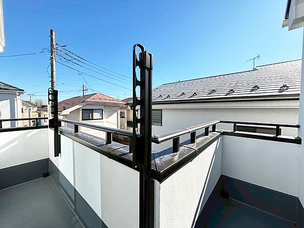 風通しの良いバルコニー