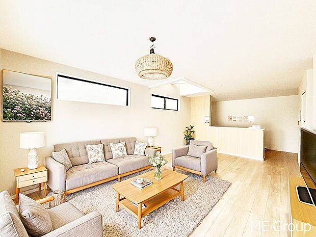 落ち着いた雰囲気のＬＤＫは家族みんなの快適空間※家具はCGです