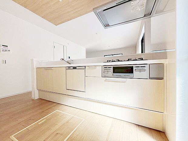 料理をしながらご家族との会話を楽しめる対面カウンターキッチン