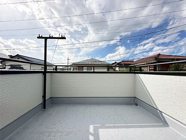 風通しの良いバルコニー