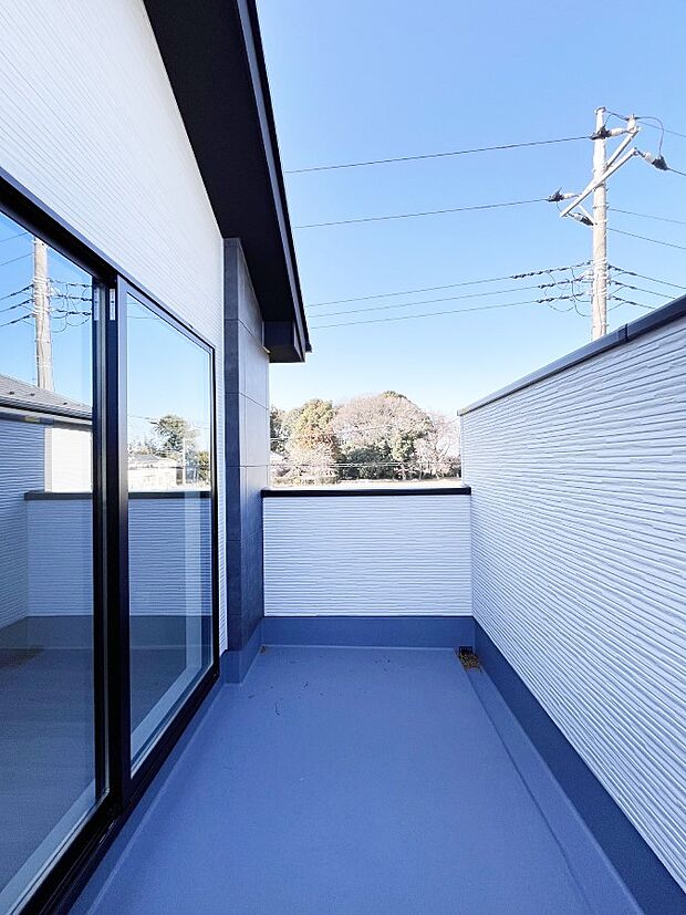 風通しの良いバルコニー