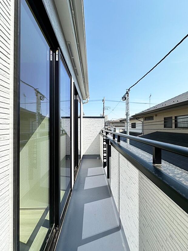 風通しの良いバルコニー