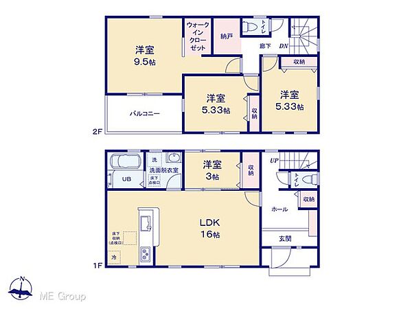 間取りを拡大表示