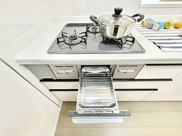 三口ガスコンロでお料理が一気にはかどりそう