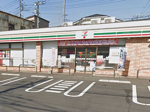 コンビニ 500m セブン-イレブン 与野鈴谷3丁目店