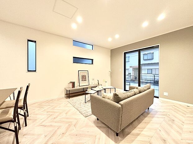 住む方の個性が引き出される、インテリアを考えるのが楽しみなリビングです!