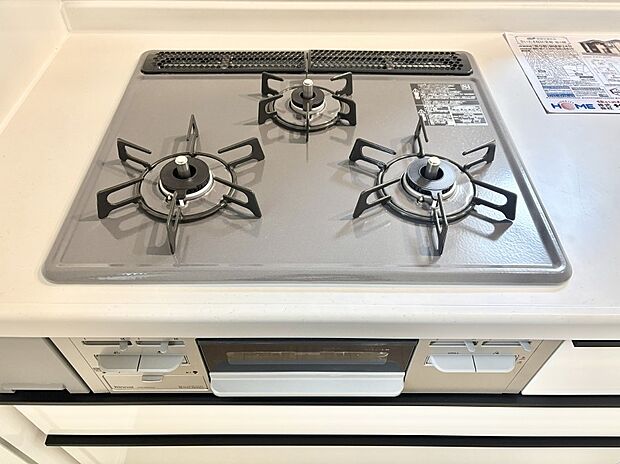 三口ガスコンロでお料理が一気にはかどりそう