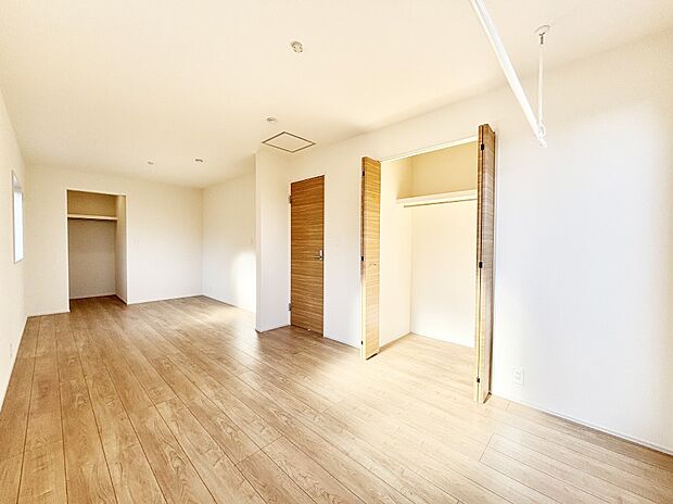 ドア＆クローゼット2ヵ所付きなので2部屋に分けて利用可