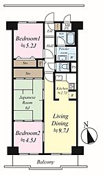 間取図画像 2SLDK