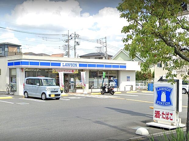 コンビニ 800m ローソン 越谷下間久里仲田店