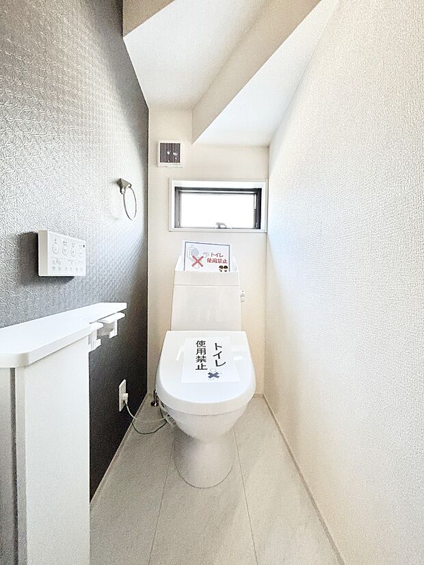 ウォシュレット付きトイレが1階と2階それぞれに配置されていてとても便利です。 