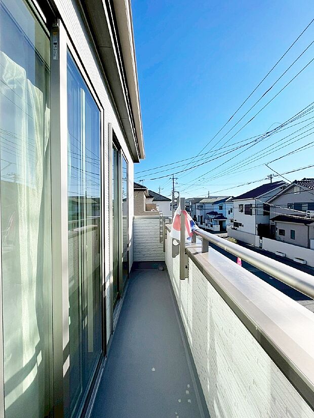 風通しの良いバルコニー