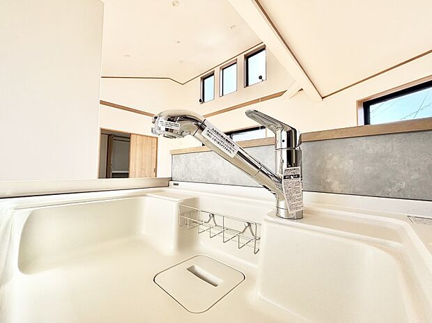 いつでも清潔なおいしいお水を。一つの水栓で水道水と浄水を使い分け。