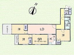 クレドール瀬ケ崎 3SLDKの間取図画像