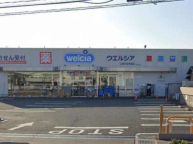ドラッグストア 950m ウエルシア上尾大谷本郷店