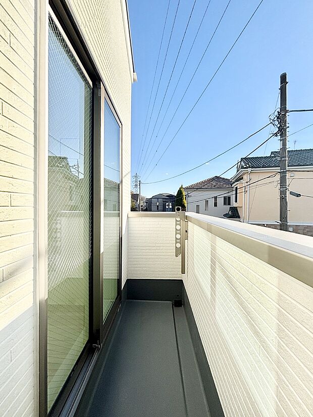 風通しの良いバルコニー