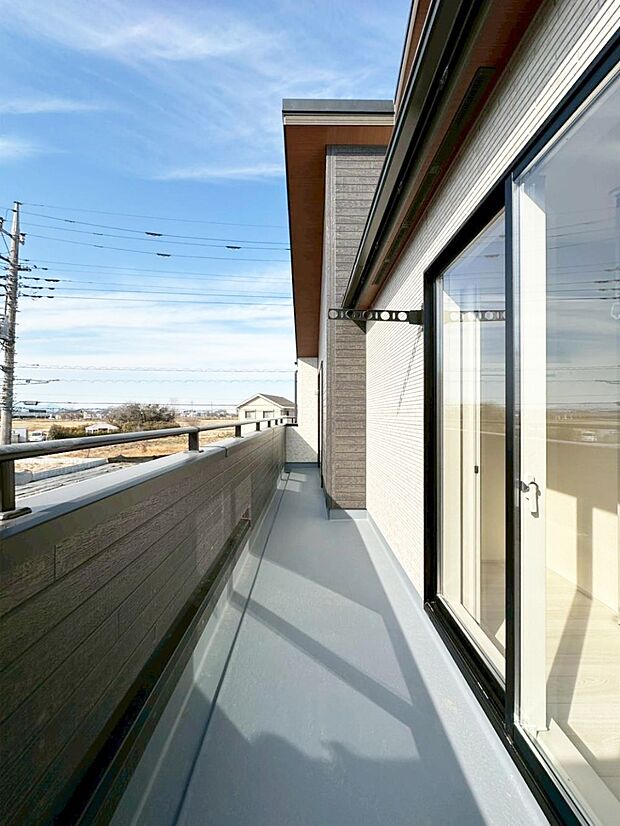 風通しの良いバルコニー