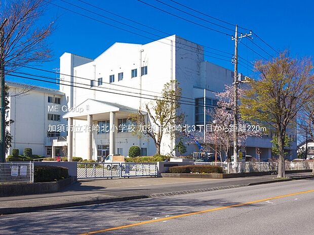 小学校 220m 加須市立花崎北小学校